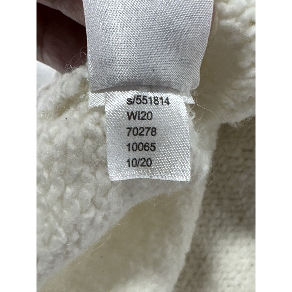 Lou & Grey "Ambitious" Script Mock Neck Sweater - Cream/Ivory - Size XS - Picture 10 of 11